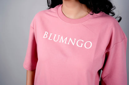 Blumngo Peach Oversized T-Shirt (Unisex)