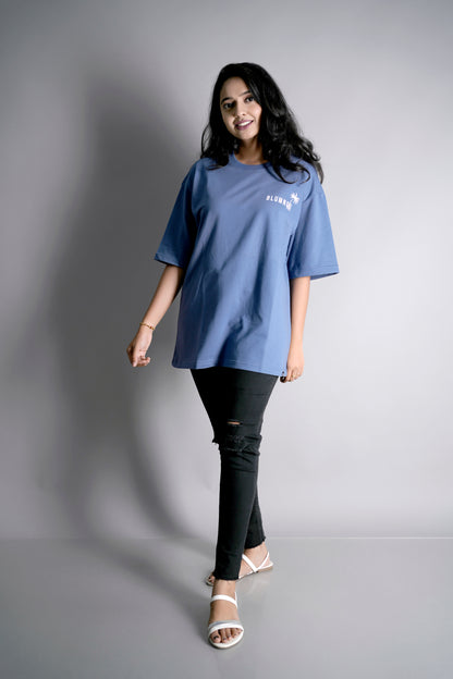 Blumngo 72 Bright Blue Oversized Tee (Unisex)