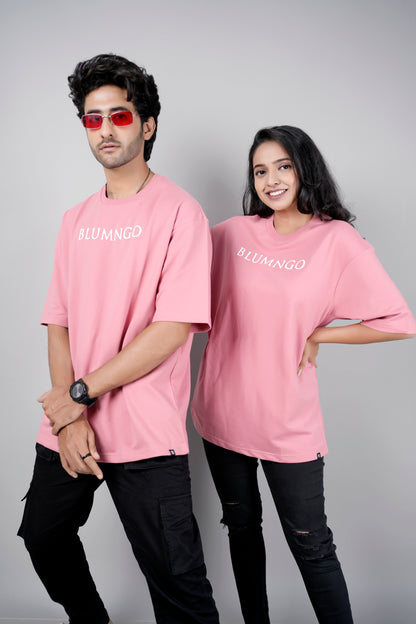 Blumngo Peach Oversized T-Shirt (Unisex)